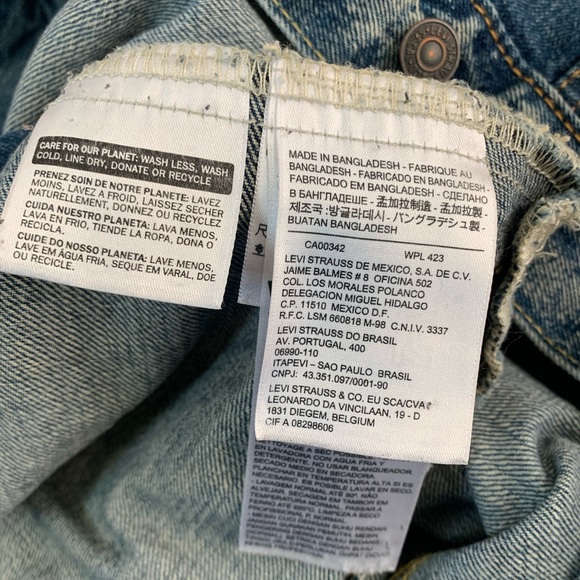 Levis Trucker Jacket sz XL Medium Wash Red Tab Type 3 - Picture 8 of 12